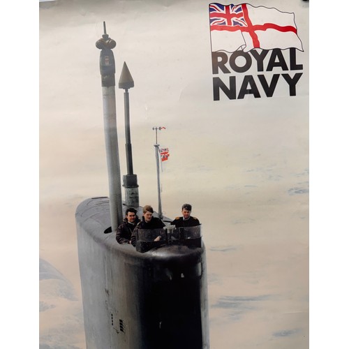 52 - Royal Navy recruitment poster for submarines, 84 cm x 60 cm

This lot is available for in-house ship... 