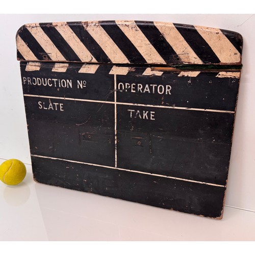 26 - Movie ,Film memorabilia, a vintage wooden clapper board from 1980’s.

This lot is available for in-h... 