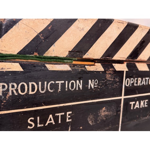 26 - Movie ,Film memorabilia, a vintage wooden clapper board from 1980’s.

This lot is available for in-h... 