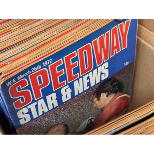 53 - Motor sport ephemera, automobilia, a collection of Speedway Star magazines 1960’s and 70’s.

This lo... 