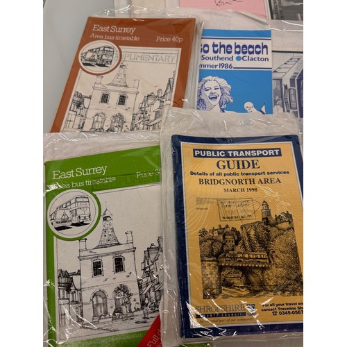 56 - A collection of a variety of regional bus timetables etc.

This lot is available for in-house shippi... 