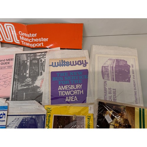 56 - A collection of a variety of regional bus timetables etc.

This lot is available for in-house shippi... 