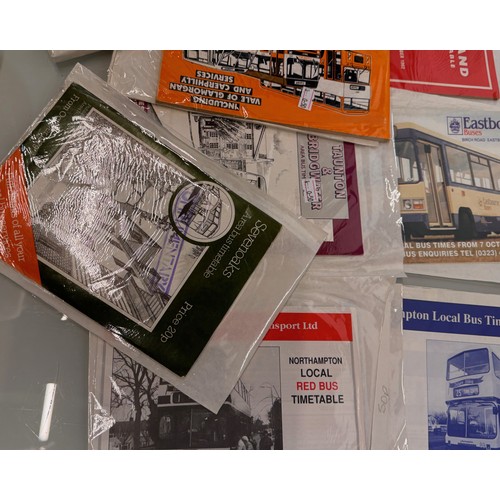 56 - A collection of a variety of regional bus timetables etc.

This lot is available for in-house shippi... 