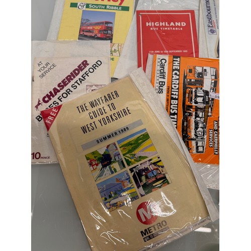 56 - A collection of a variety of regional bus timetables etc.

This lot is available for in-house shippi... 