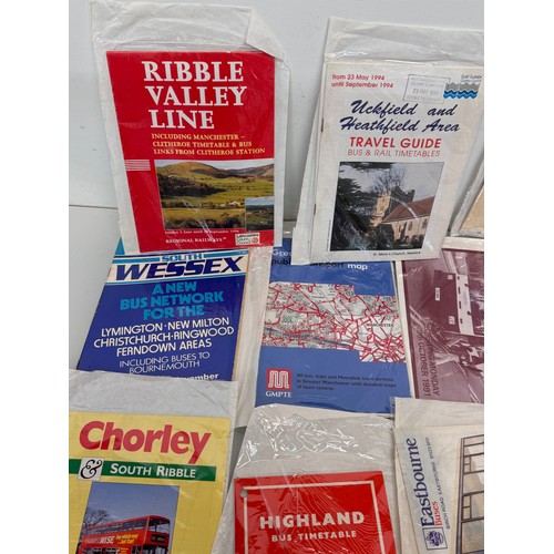 56 - A collection of a variety of regional bus timetables etc.

This lot is available for in-house shippi... 