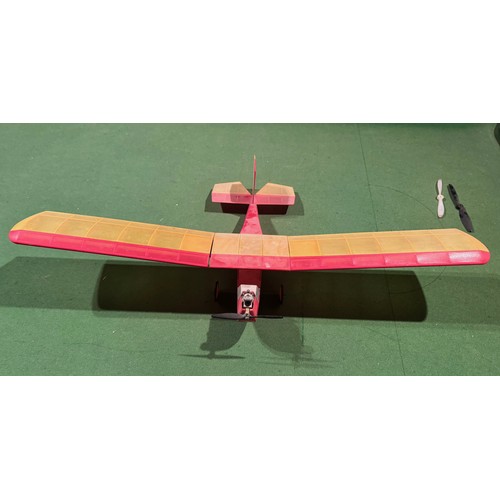 60 - Vintage petrol engined model aircraft. 44cm long and 79 cm wingspan.

This lot is available for in-h... 