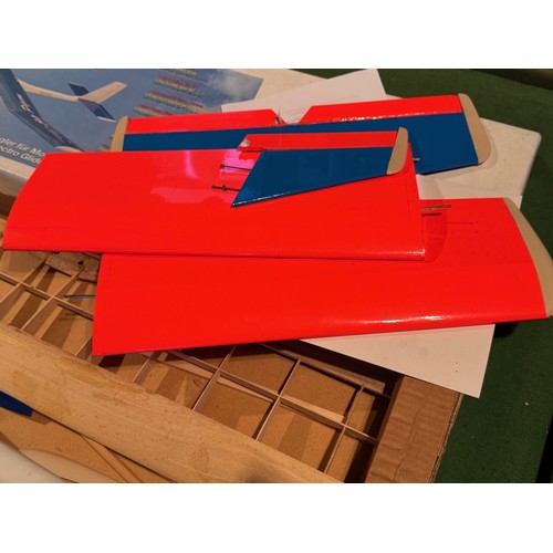 67 - Radio Controlled powered glider model kit, Easy Pigeon,boxed, 95 cm x 30 cm x 9cm.

This lot is avai... 