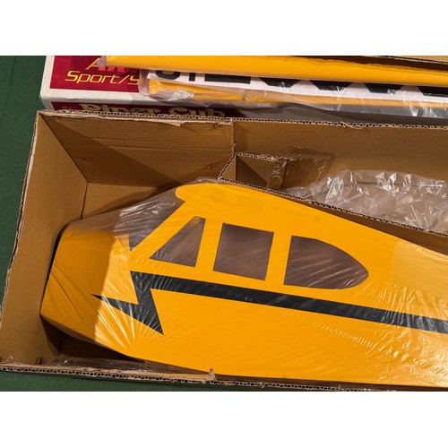 68 - Radio Controlled model aircraft, an Oracover Piper Cub kit, boxed, 103cm x 32 cm x 25 cm.

This lot ... 