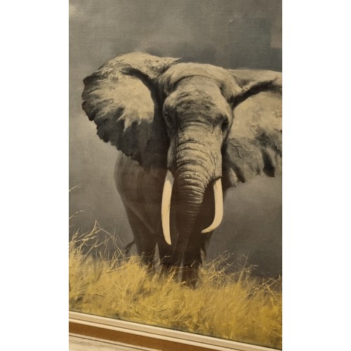 80 - David Shepard, framed print of an African Elephant. 85 cm x 60 cm.

This lot is available for in-hou... 