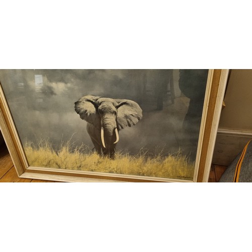 80 - David Shepard, framed print of an African Elephant. 85 cm x 60 cm.

This lot is available for in-hou... 