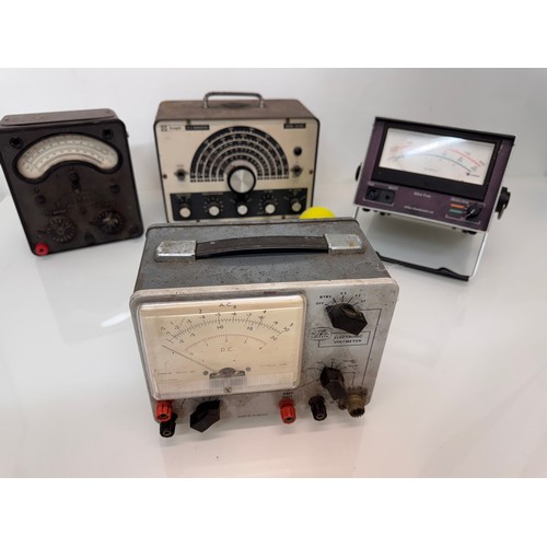 597 - Tools. Four vintage scientific workshop meters Avo etc.

This lot is available for in-house shipping