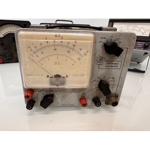 597 - Tools. Four vintage scientific workshop meters Avo etc.

This lot is available for in-house shipping