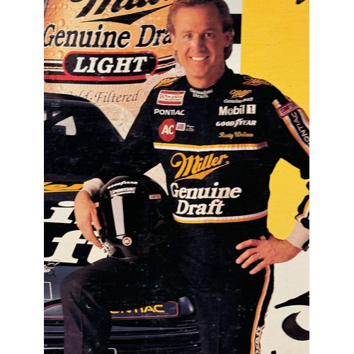 189 - Breweryana, automobile racing USA Beers, point of sale advertising for Coors. 47 cm x 53.5 cm.

This... 