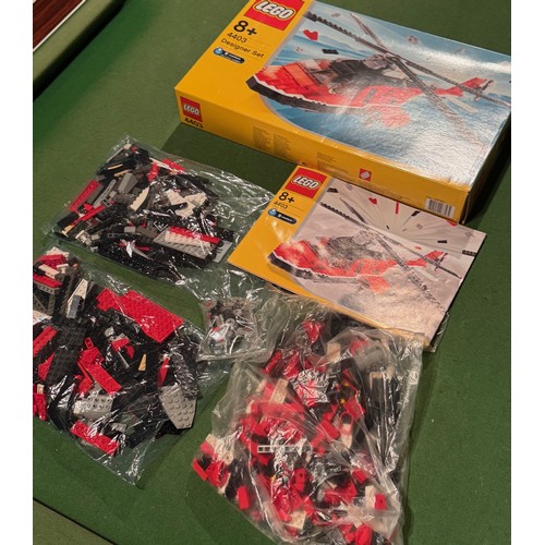 191 - Vintage Lego Toys and Models, Designer set 4403 Helicopter, boxed, 48 cm x 28 cm x 7 cm.

This lot i... 