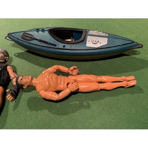 192 - Vintage toys, Action Man, 2 figures and a Canoe.

This lot is available for in-house shipping