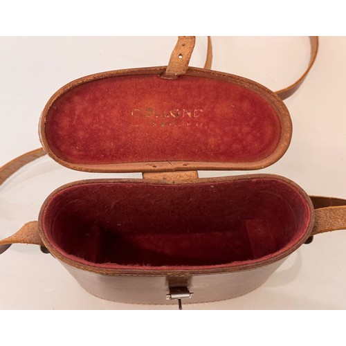 317 - Mid C20th Dolland of London field glasses with a leather case.

This lot is available for in-house s... 