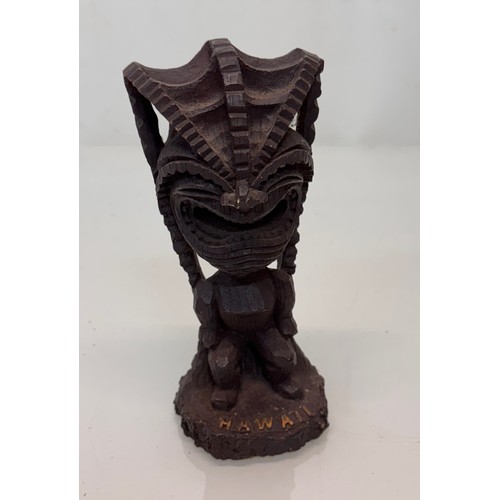 603 - Carved wooden Tiki figure from Hawaii. 16 cm tall.

This lot is avsaiable for in-house shipping