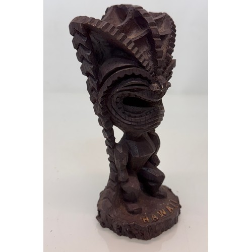 603 - Carved wooden Tiki figure from Hawaii. 16 cm tall.

This lot is avsaiable for in-house shipping