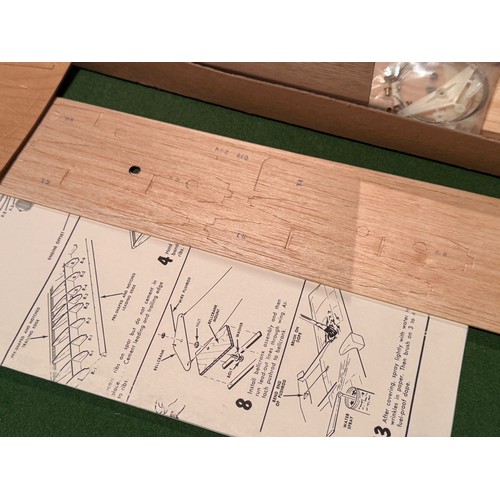 324 - Balsa wood model aircraft, Combat Kittens kits boxed. 54.5 cm x 11 cm x 3.5 cm.

This lot is availab... 