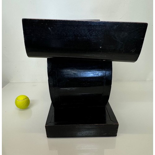 221 - Furniture, an ebonised Oriental stool/side table, 52 cm x 23 cm x 37 cm high.

This lot is available... 