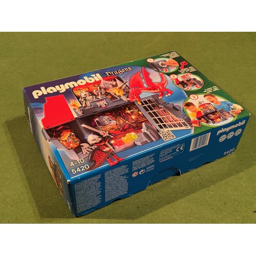 334 - Vintage Playmobil toys Dragons set 5420, boxed, 35 cm x 25 cm x 10 cm.

This lot is available for in... 