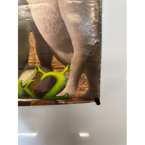 394 - Shrek 2 movie poster, 90 cm x 64 cm.

This lot is available for in-house shipping