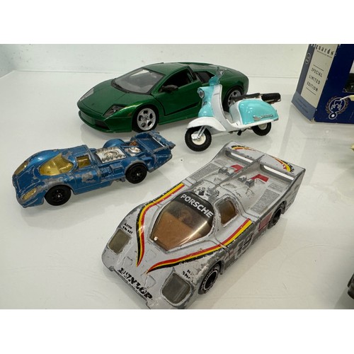 304 - Die cast toys, motor cars and scooters, Dinky, Hot Wheels etc

This lot is available for in-house sh... 