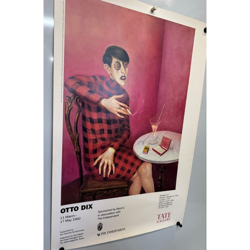 205 - Tate gallery exhibition poster for Oto Dix, 51 cm x 76 cm.

This lot is available for in-house shipp... 