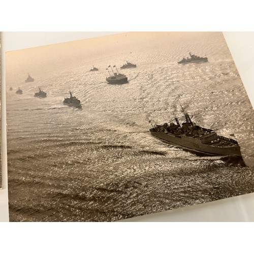 356 - Maritime, Royal ephemera, a collection of large Press photographs of HMS Britannia at work.

This lo... 