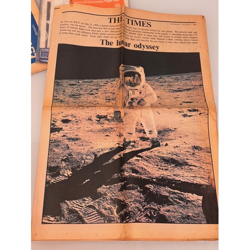 1 - Collection of ephemera, press specials etc related to the Apollo 11 mission to the moon in 1969.

Th... 