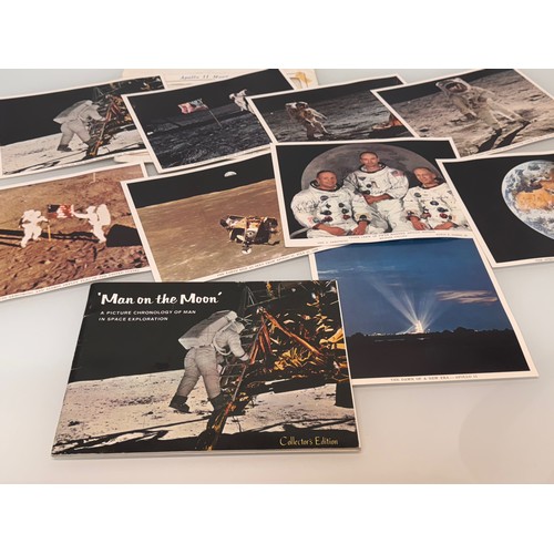 5 - Ephemera, Apollo 11 photo pack and a book on the mission.

This lot is available for in-house shippi... 