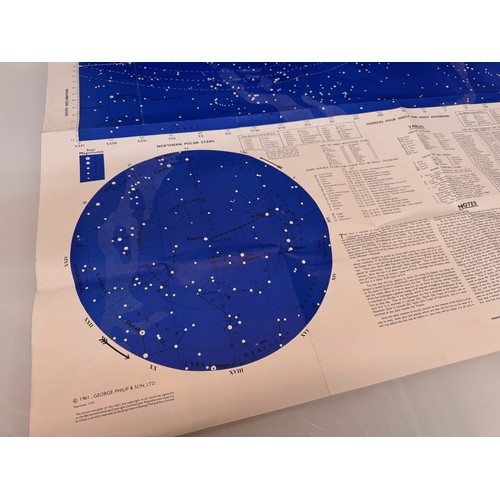 7 - Ephemera, educational poster, a vintage Phillips chart of the Stars, 116 cm x 93 cm.

This lot is av... 