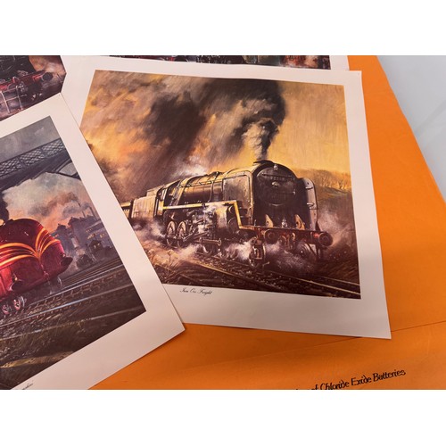 14 - Railway ephemera, a folder of steam railway themed prints, 47 cm x 37 cm.

This lot is available for... 