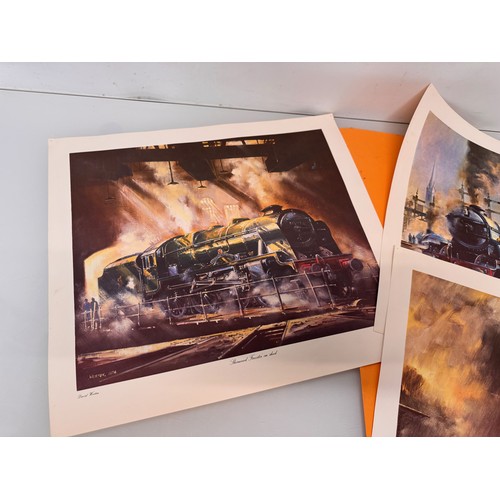 14 - Railway ephemera, a folder of steam railway themed prints, 47 cm x 37 cm.

This lot is available for... 