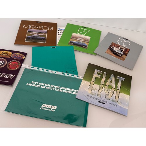 20 - Automobilia, a collection of Fiat motor company sales brochures.

This lot is available for in-house... 