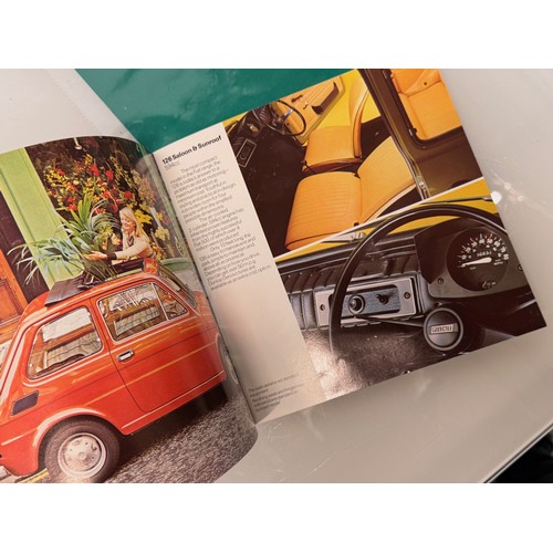 20 - Automobilia, a collection of Fiat motor company sales brochures.

This lot is available for in-house... 