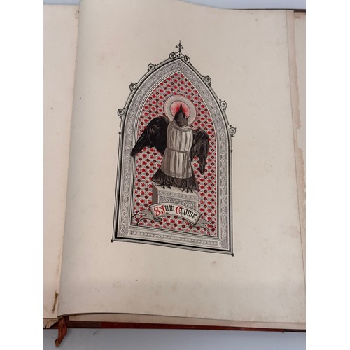 27 - Illustrated antiquarian book with leather bindings, The Jackdaw of Rheims,, 37 cm x 27 cm.


This lo... 