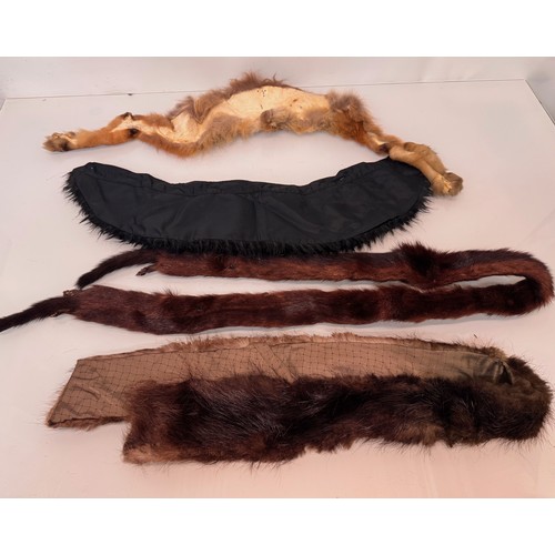 37 - Vintage fashion, four fur stoles.

This lot is available for in-house shipping