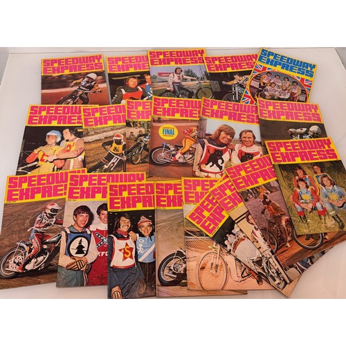 52 - A collection of Speedway programmes, Hackney West Ham and Essex Arena etc. and Speedway Express maga... 