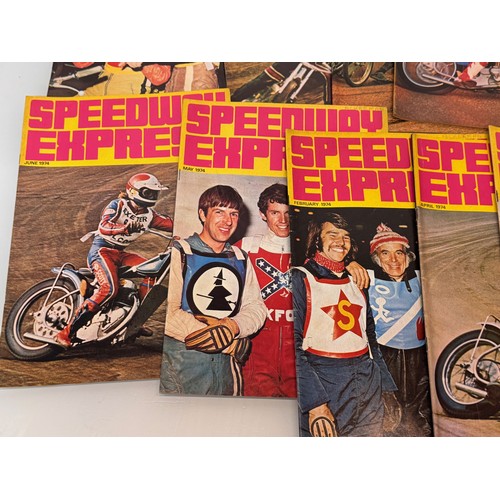 52 - A collection of Speedway programmes, Hackney West Ham and Essex Arena etc. and Speedway Express maga... 