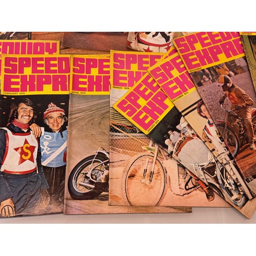 52 - A collection of Speedway programmes, Hackney West Ham and Essex Arena etc. and Speedway Express maga... 