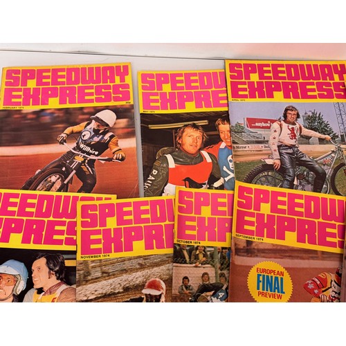 52 - A collection of Speedway programmes, Hackney West Ham and Essex Arena etc. and Speedway Express maga... 