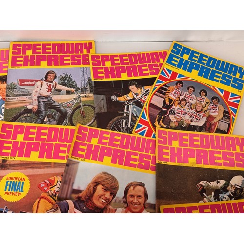 52 - A collection of Speedway programmes, Hackney West Ham and Essex Arena etc. and Speedway Express maga... 