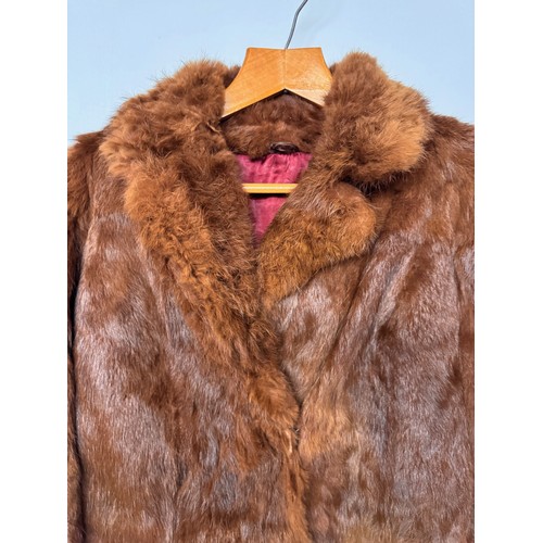 50 - Vintage fashion, a lady’s fur coat mid length mid century design.

This lot is available for in-hous... 