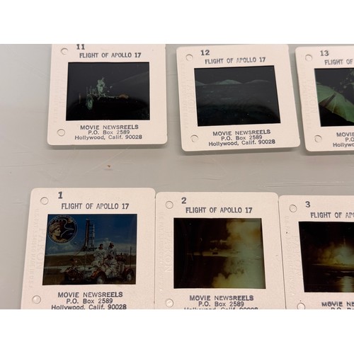 18 - Photographic ephemera, a collection of Apollo Moon landing mission 35 mm colour slides for Apollo 11... 