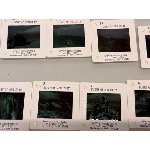 18 - Photographic ephemera, a collection of Apollo Moon landing mission 35 mm colour slides for Apollo 11... 