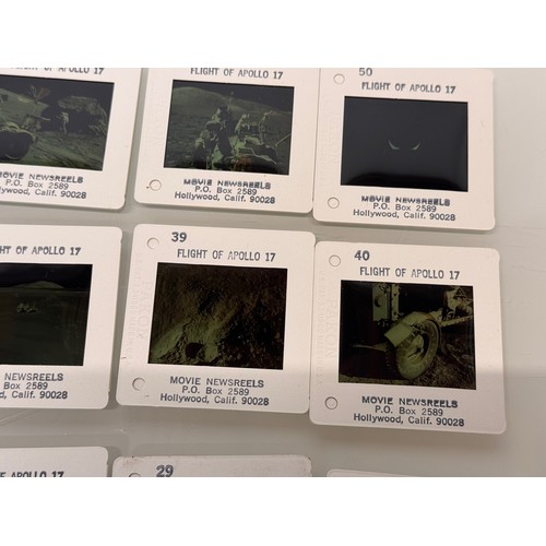 18 - Photographic ephemera, a collection of Apollo Moon landing mission 35 mm colour slides for Apollo 11... 