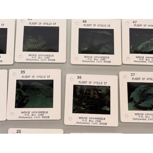 18 - Photographic ephemera, a collection of Apollo Moon landing mission 35 mm colour slides for Apollo 11... 