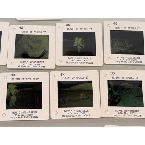 18 - Photographic ephemera, a collection of Apollo Moon landing mission 35 mm colour slides for Apollo 11... 