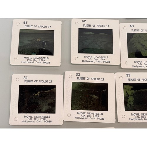 18 - Photographic ephemera, a collection of Apollo Moon landing mission 35 mm colour slides for Apollo 11... 